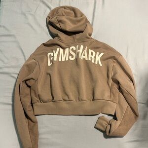 Gymshark Women's Mauve Cropped Hoodie